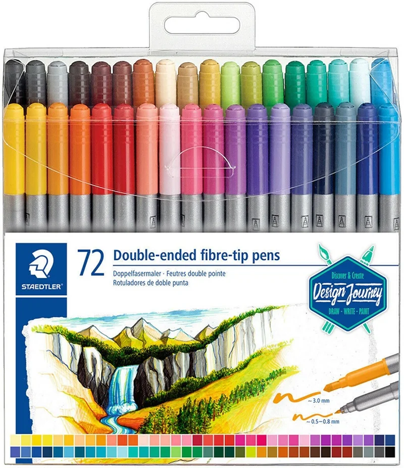 STAEDTLER KEÇELİ KALEM ÇİFT TARAFLI  72 Lİ 3200 TB72
