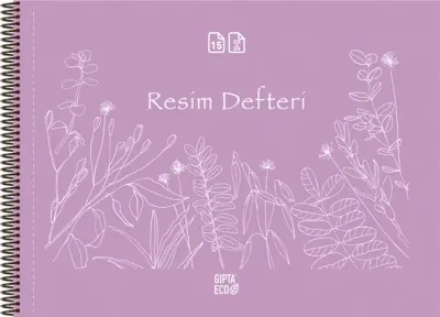 GIPTA RESİM DEFTERİ EKO 35x50 SPİRALLİ 25 YP. 4957