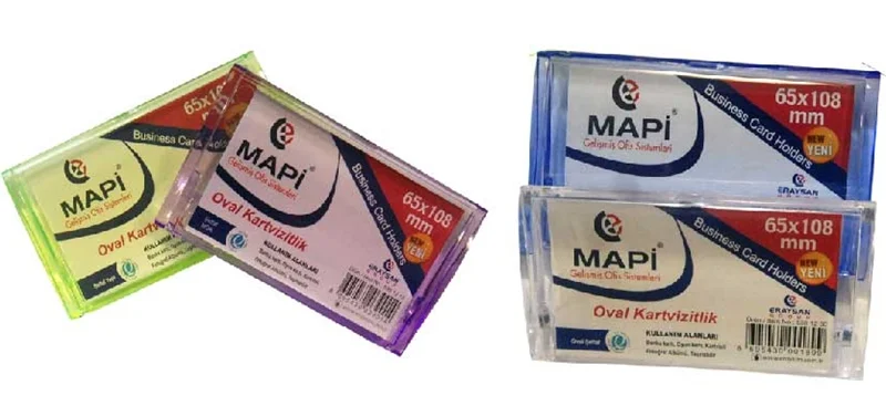 MAPİ KARTVİZİTLİK 65X108 OVAL Ş.YEŞİL 530 12 05