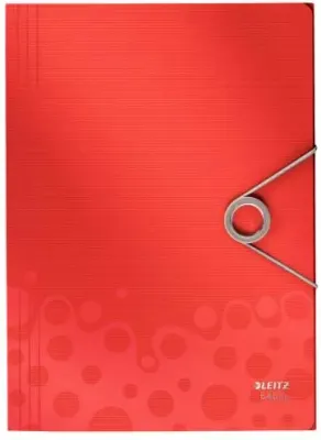 LEITZ LASTİKLİ DOSYA SOLID İNCE L-4563 KIRMIZI