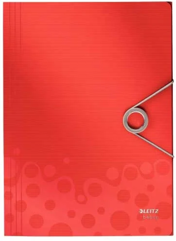 LEITZ LASTİKLİ DOSYA SOLID İNCE L-4563 KIRMIZI