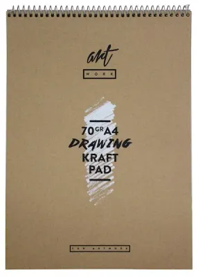 ARTWORK ÇİZİM BLOĞU SPİRALLİ KRAFT A4 70 GR 50 YP 30008088