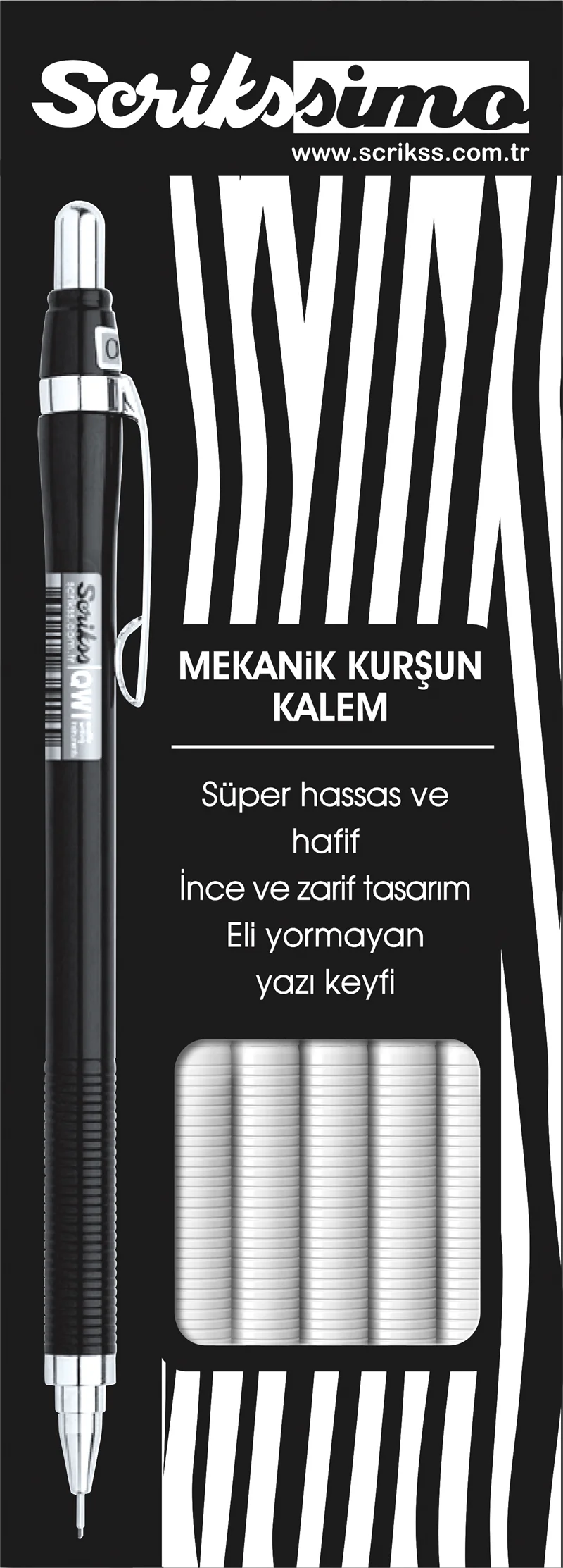 SCRIKSS OFFICE VERSATİL KALEM SIMO COLOR 0.5 BEYAZ 12 LI KUTU