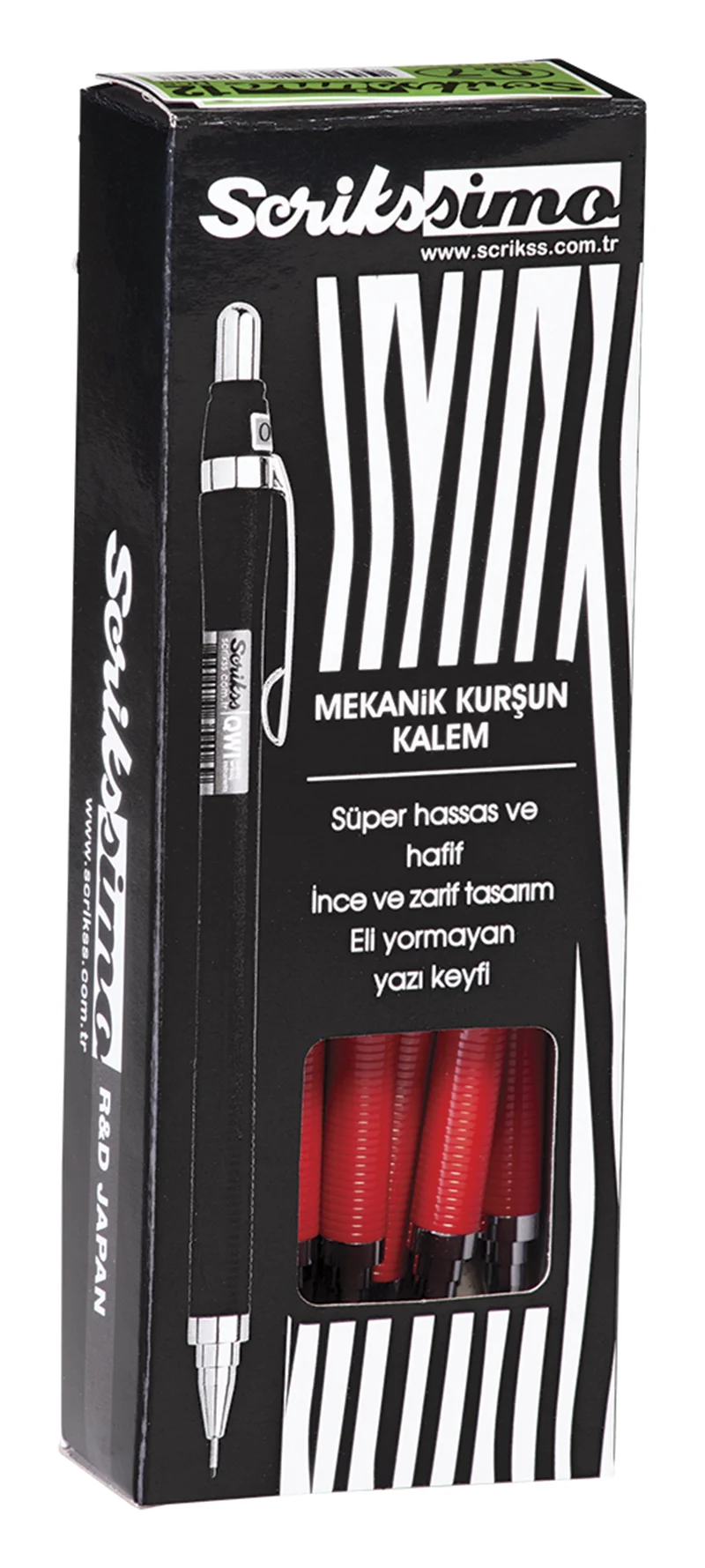 SCRIKSS OFFICE VERSATİL KALEM SIMO COLOR 0.5 KIRMIZI 12 Lİ KUTU