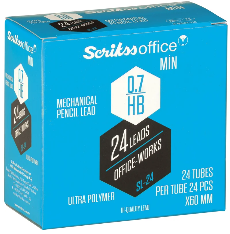 SCRIKSS OFFICE MİN SL-24 0.7 HB 24 LÜ KUTU
