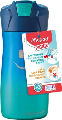 MAPED MATARA PICNIK 430 ML ÇELİK GÜLEN YÜZ MAVİ 871203