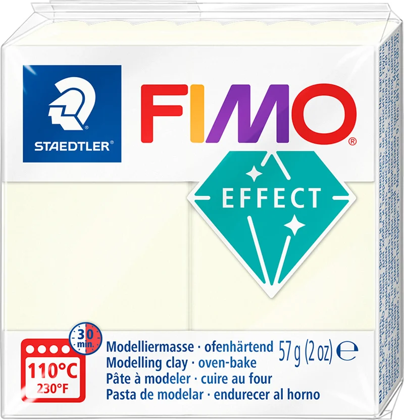 FIMO EFFECT DERİ MODELLEME KİLİ 57 GR GECE PARILTISI 8010-041