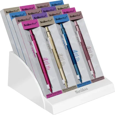 SCRIKSS OFFICE VERSATİL KALEM MATRI-X 0.5 16 LI STAND METALİK RENKLER