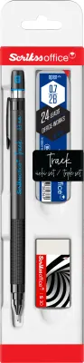 SCRIKSS OFFICE VERSATİL KALEM OKUL SETİ TRACK 0.7 MAVİ + SİLGİ + MİN BLS.