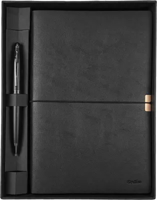 SCRIKSS HEDİYELİK SET SD 700-1 88 TÜKENMEZ KALEM MAT SİYAH + DEFTER PREMIUM TOLEDO A5 SİYAH