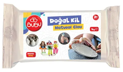 BU-BU DOĞAL KİL BEYAZ 1 KG. BUBU-DK0005