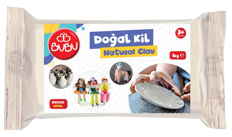 BU-BU DOĞAL KİL BEYAZ 1 KG. BUBU-DK0005