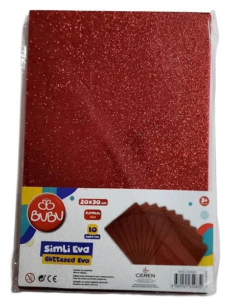 BU-BU A4 SİMLİ EVA 10'LU KIRMIZI BUBU-EV0049