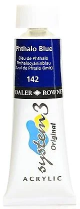 DALER ROWNEY AKRİLİK BOYA SYSTEM 3 ORIGINAL SERİSİ 75 ML PHTHALO BLUE 129075142