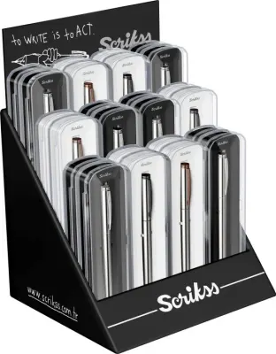 SCRIKSS ROLLER KALEM 64 KRİSTAL KUTU 24 LÜ STAND