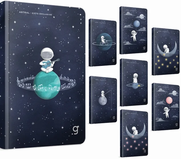 GIPTA DEFTER ASTRAL 17x24 DİKİŞLİ SERT KAPAK 96 YP KARELİ 7363