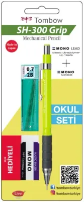 TOMBOW VERSATİL KALEM SH-300 GRIP OKUL SETİ 0.7 NEON SARI BLS. T-SH-GR53 R7.S1