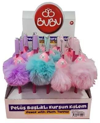 BU-BU PELÜŞ MAYMUN BAŞLIKLI KURŞUN KALEM 25'Lİ BUBU-BKK015