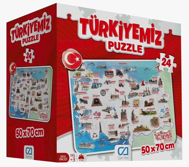 CA GAMES PUZZLE 24 PARÇA TÜRKİYEMİZ YER 5079