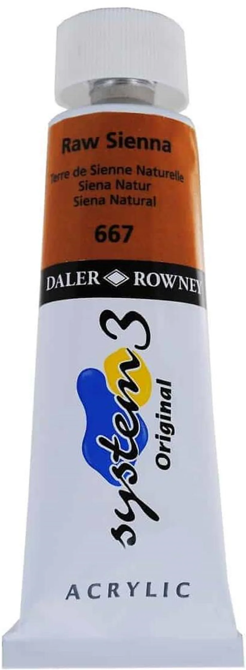 DALER ROWNEY AKRİLİK BOYA SYSTEM 3 ORIGINAL SERİSİ 75 ML RAW SIENNA 129075667