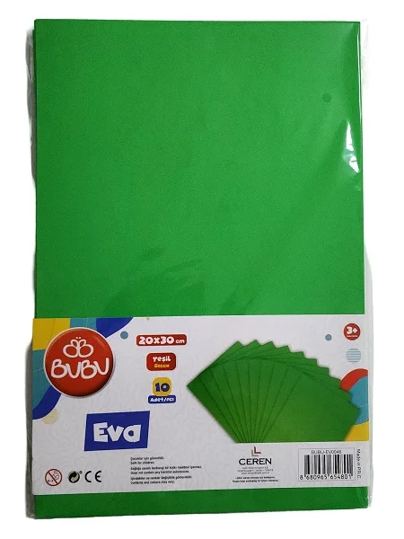 BU-BU A4 EVA 10'LU YEŞİL BUBU-EV0046