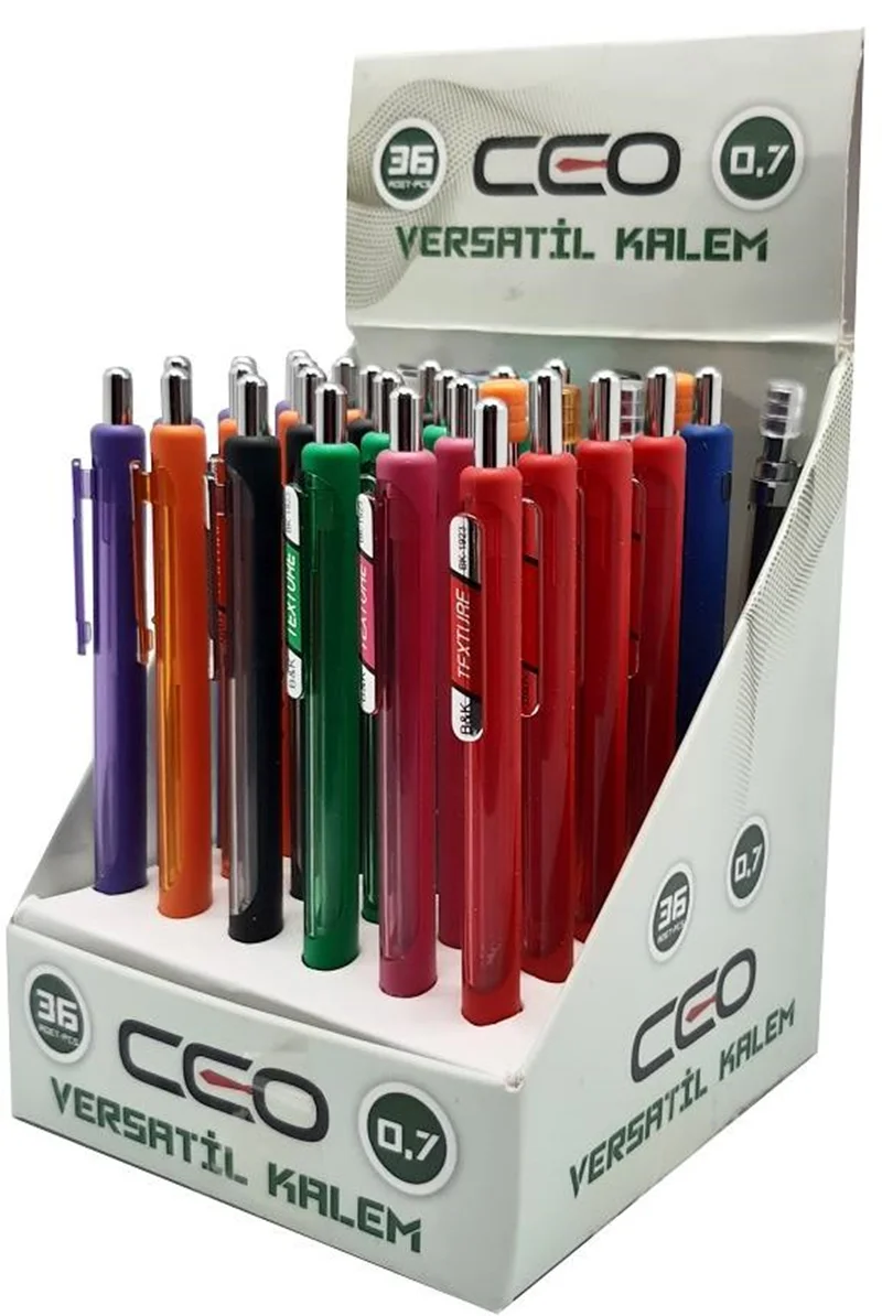 CEO VERSATİL ŞEFFAF RENKLİ GÖVDE 0.7MM 36LI