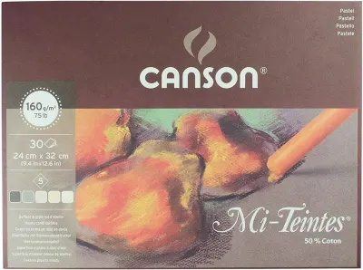 CANSON PASTEL BOYA BLOĞU 24x32 160 GR 30 SF 5CL TERRE 400030144