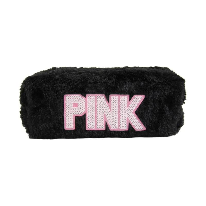 PASİF B&D TÜYLÜ PINK SİYAH KALEMKUTU BD-KCS270