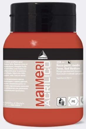 MAIMERI AKRİLİK BOYA ACRILICO SERİSİ 500 ML PERMANENT RED MED. 934259
