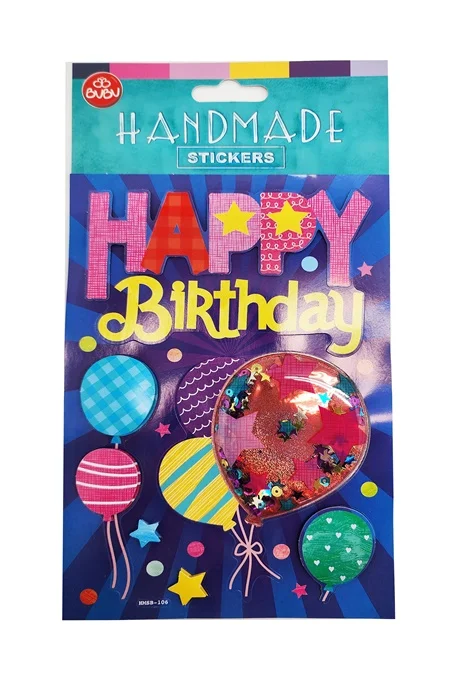 BU-BU HANDMADE STICKERS BALONLAR 12,5X23,5 BUBU-HMSB-106