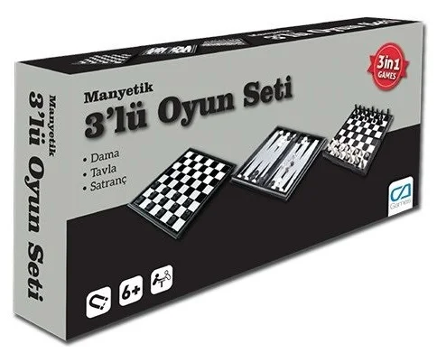 CA GAMES MANYETİK 3'LÜ OYUN SETİ 10002