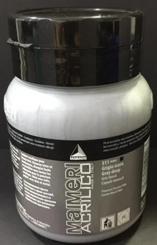 MAIMERI AKRİLİK BOYA ACRILICO SERİSİ 500 ML GREY DEEP 934511