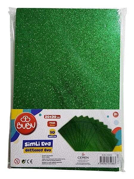 BU-BU A4 SİMLİ EVA 10'LU YEŞİL BUBU-EV0052