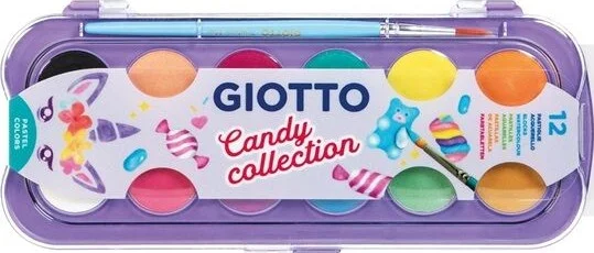 GIOTTO SULU BOYA 30 MM 12 Lİ PASTEL TONLAR 351600