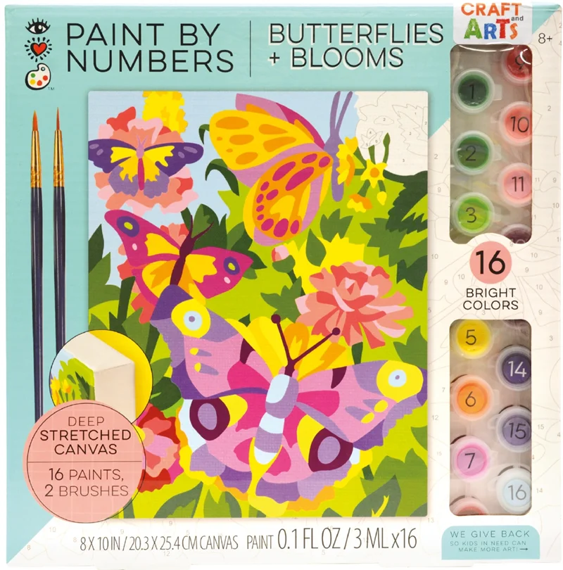 CRAFT AND ARTS NUMARALARLA BOYA SETİ KELEBEK 9203