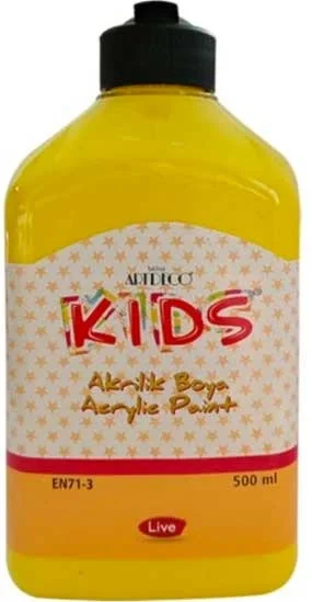 ARTDECO AKRİLİK BOYA KIDS 500 ML SARI Y-120L-1601