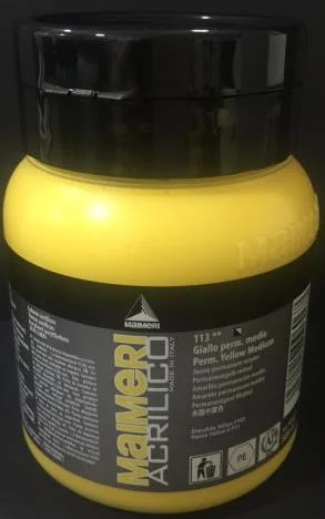 MAIMERI AKRİLİK BOYA ACRILICO SERİSİ 500 ML PERMANENT YELLOW LEMON 934112