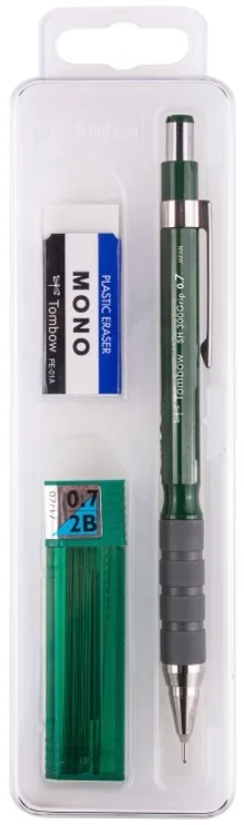 TOMBOW VERSATİL KALEM SH-300 GRIP OKUL SETİ 0.7 KOYU YEŞİL KUTULU T-SH-GR64 R7.K3