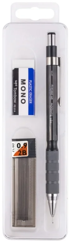 TOMBOW VERSATİL KALEM SH-300 GRIP OKUL SETİ 0.9 SİYAH KUTULU T-SH-GR11 R9.K3