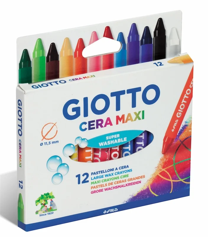 GIOTTO MUM BOYA CERA MAXI JUMBO 12 LI ASKILI PAKET 291200