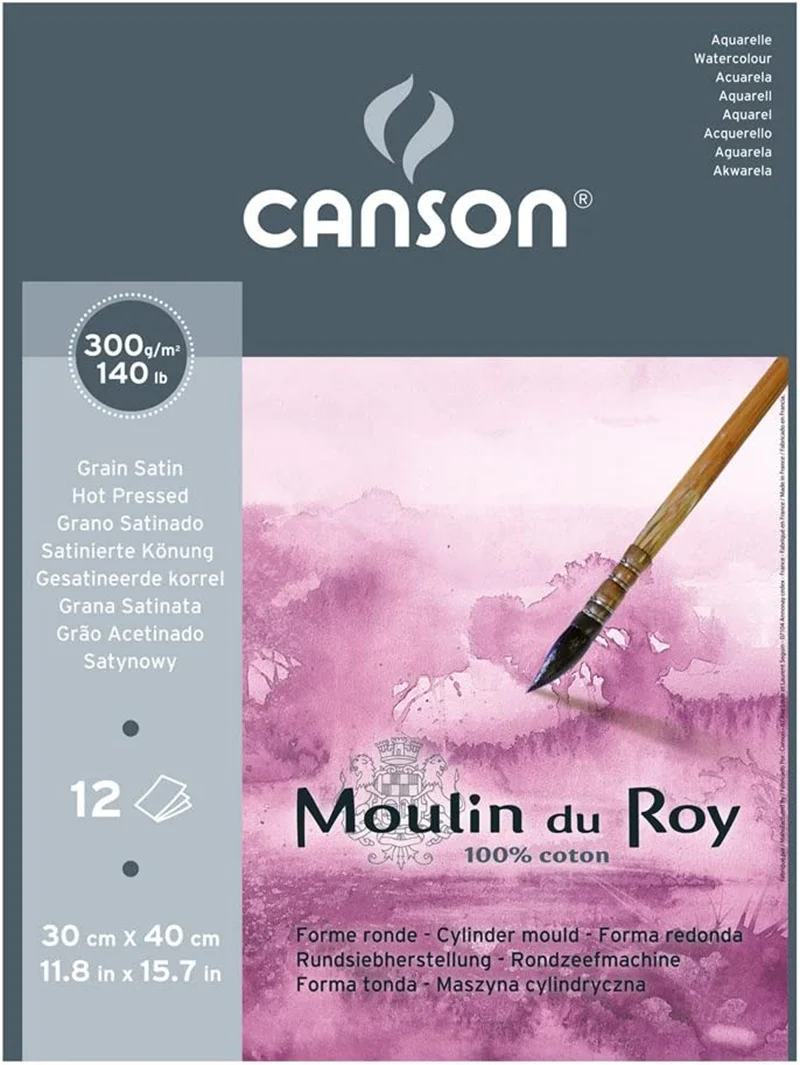 CANSON SULU BOYA BLOĞU MOULIN DU ROY GS 30x40 GS 300 GR 12 SF 400028952
