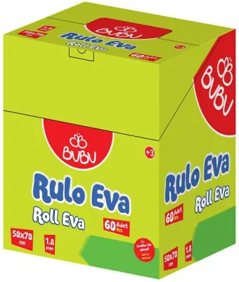 BU-BU EVA 50x70CM RULO 2 MM. 60'LI STAND BUBU-EV0022