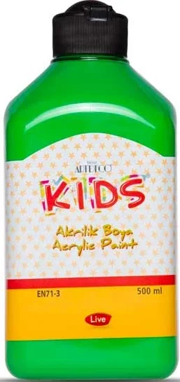 ARTDECO AKRİLİK BOYA KIDS 500 ML YEŞİL Y-120L-1612