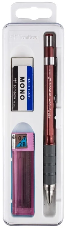 TOMBOW VERSATİL KALEM SH-300 GRIP OKUL SETİ 0.7 BORDO KUTULU T-SH-GR31 R7.K3