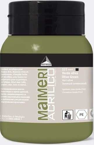 MAIMERI AKRİLİK BOYA ACRILICO SERİSİ 500 ML OLIVE GREEN 934331