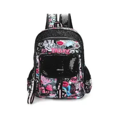 CHIMOLA GRAFFITI BLACK 18" SIRT ÇANTASI (EBK-18S) CHM-CN0021-3