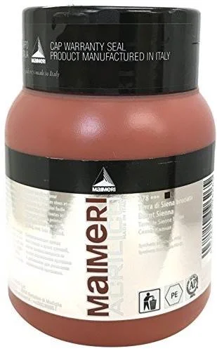 MAIMERI AKRİLİK BOYA ACRILICO SERİSİ 500 ML BURNT SIENNA 934278