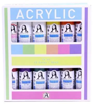 SÜDOR AKRİLİK BOYA SET MONALISA 12x70ML EXTRA BEYAZ SD150-X14