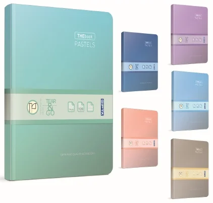 GIPTA DEFTER THEBOOK PASTELS 17x24 İPLİK DİKİŞLİ SERT KAPAK 160 YP. DÜZ 3311