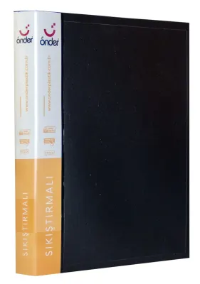 ÖNDER SIKIŞTIRMALI DOSYA KOLLU SİYAH 1108-3